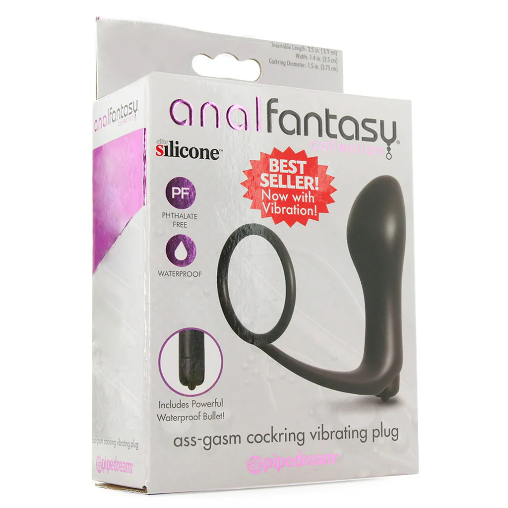 Ass-Gasm Vibrating Cock Ring Plug - Image 6