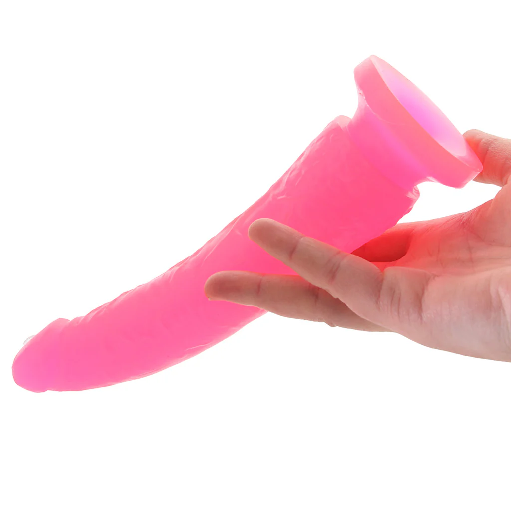 Basix Slim 7 Inch Dildo in Pink - Image 4