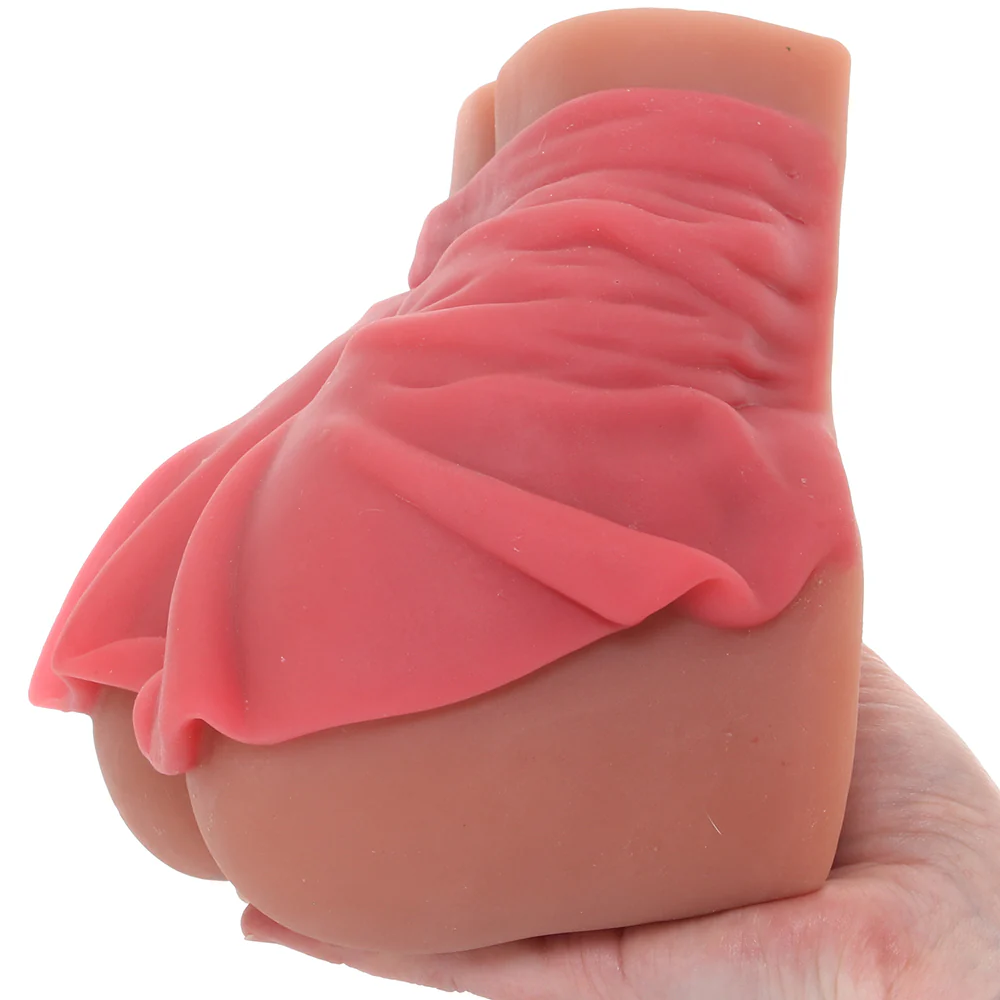 Chanell Heart Mini Skirt Pussy & Anus Masturbator - Image 4