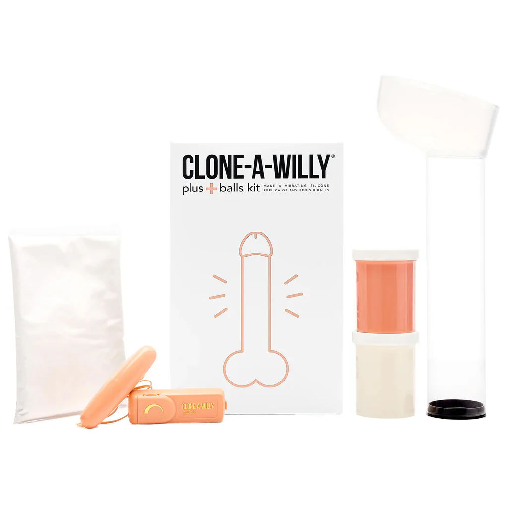 Clone-A-Willy & Balls Vibe Kit in Light Skin Tone - Image 3