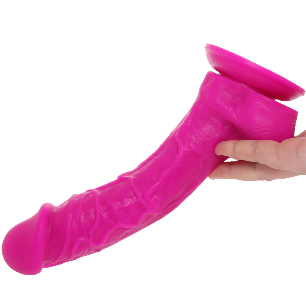 Colours 8 Inch Dual Density Silicone Dildo in Purple - Image 4