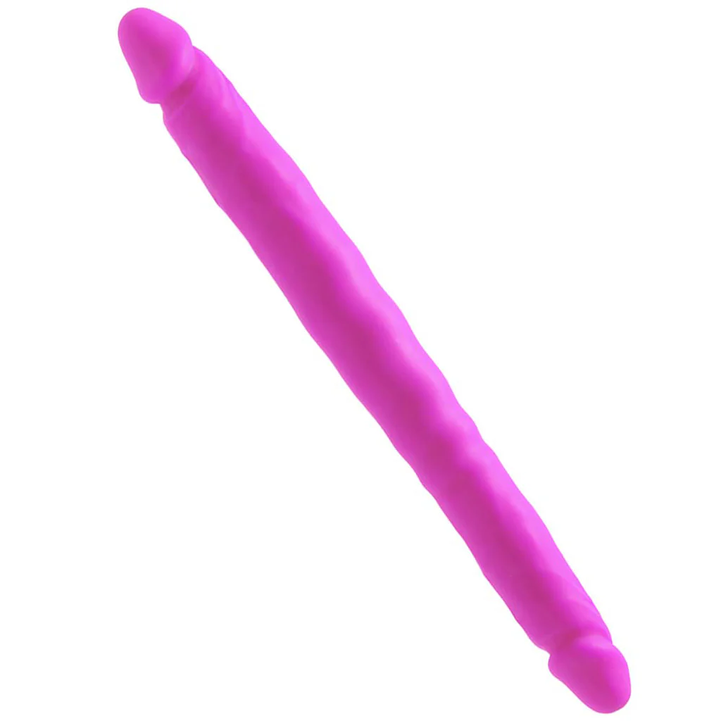 Colours Double Pleasure 12 Inch Dildo in Purple - Image 5