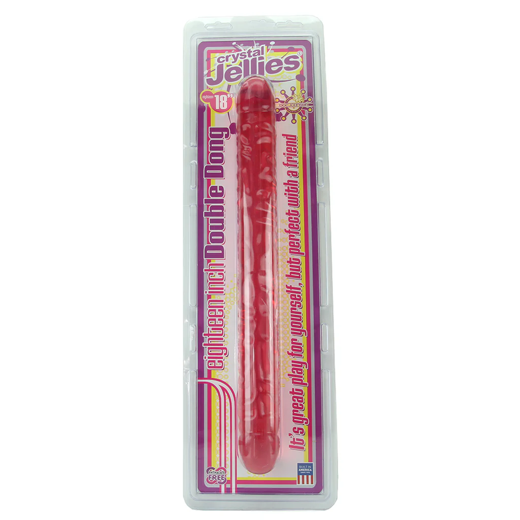 Crystal Jellies 18 Inch Double Dildo in Pink - Image 6