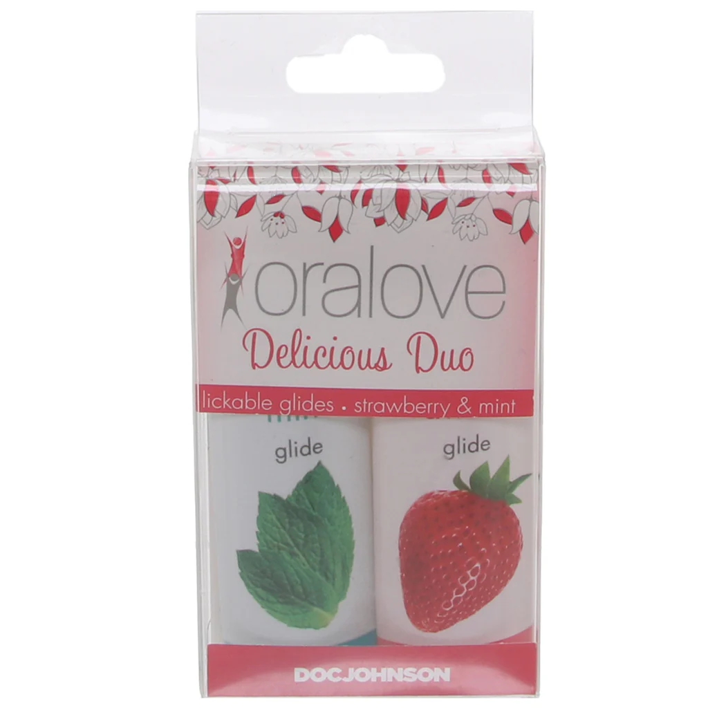 Oralove Delicious Duo Lickable Lubes in Strawberry & Mint - Image 6