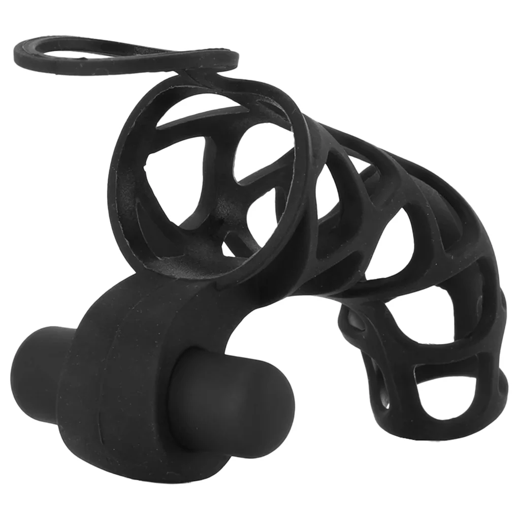 Extreme Silicone Power Cage in Black - Image 3