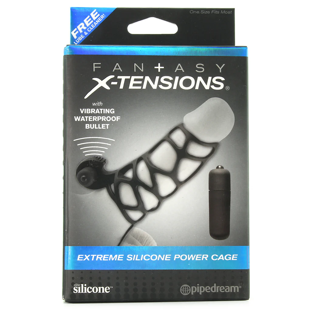 Extreme Silicone Power Cage in Black - Image 6