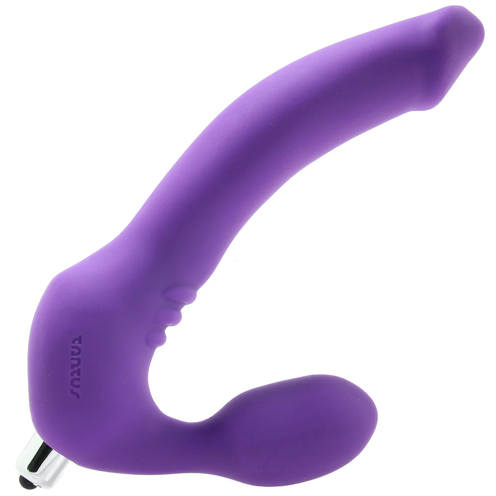 Strapless Original Double Vibrating Dildo in Violet - Image 3