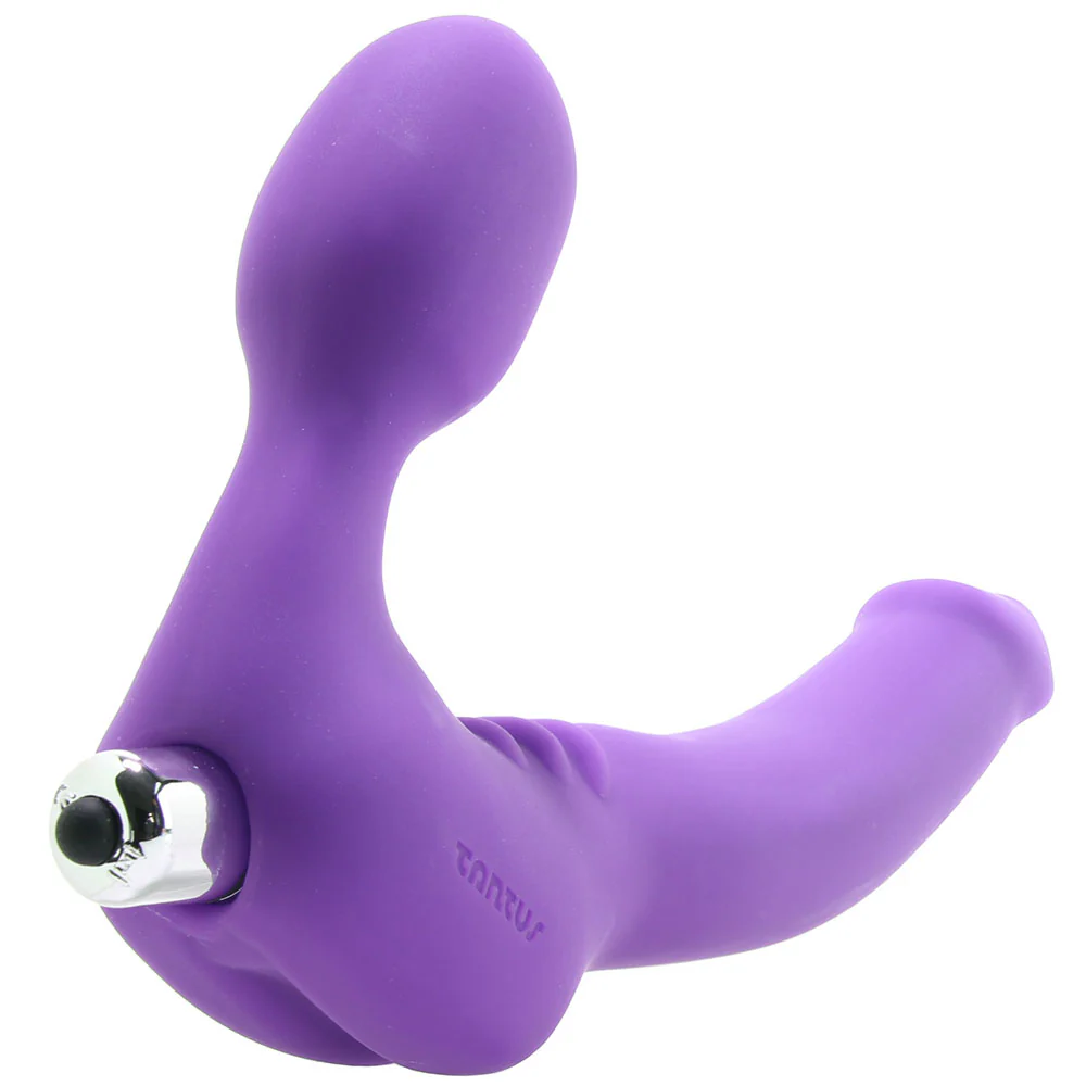 Strapless Original Double Vibrating Dildo in Violet - Image 5