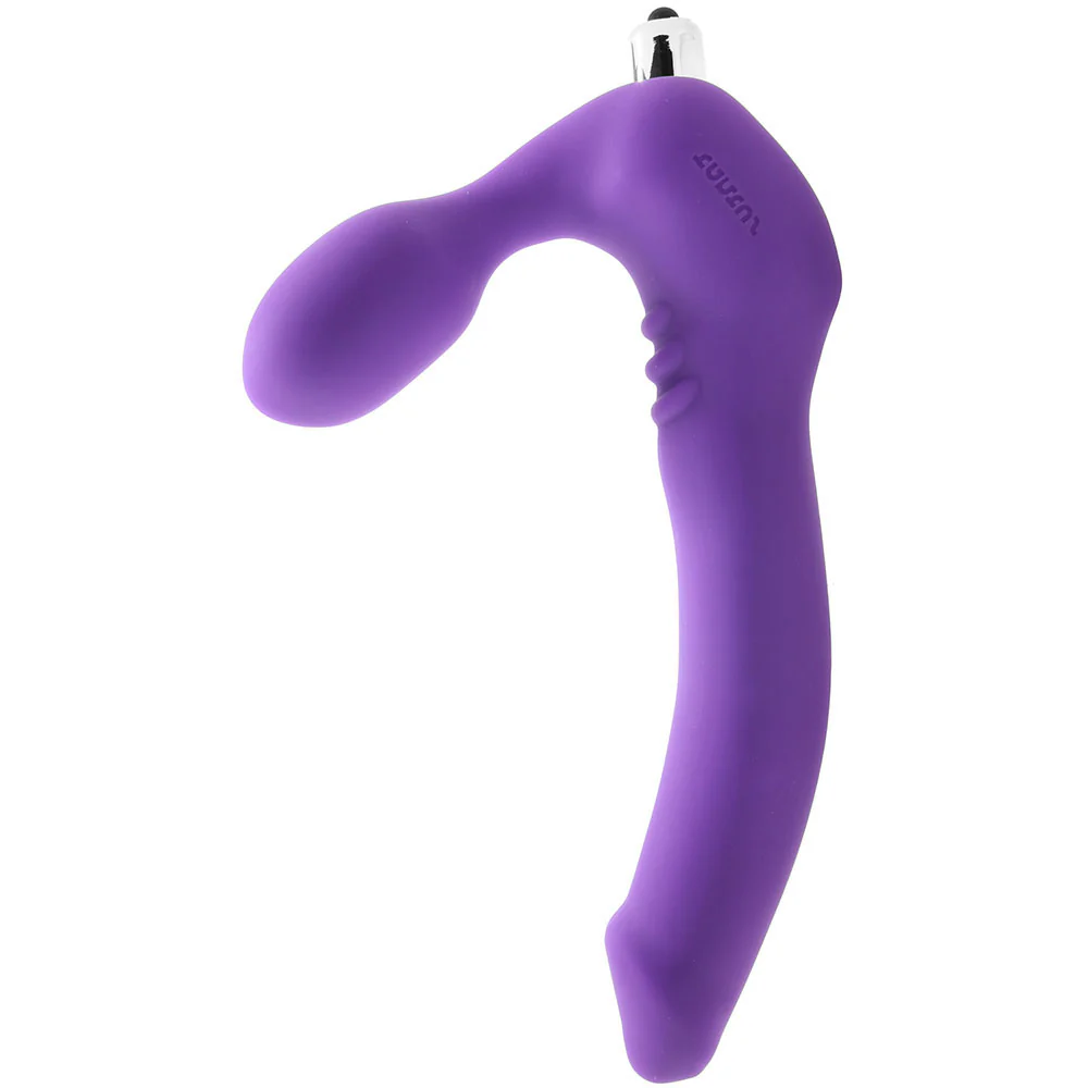Strapless Original Double Vibrating Dildo in Violet - Image 6