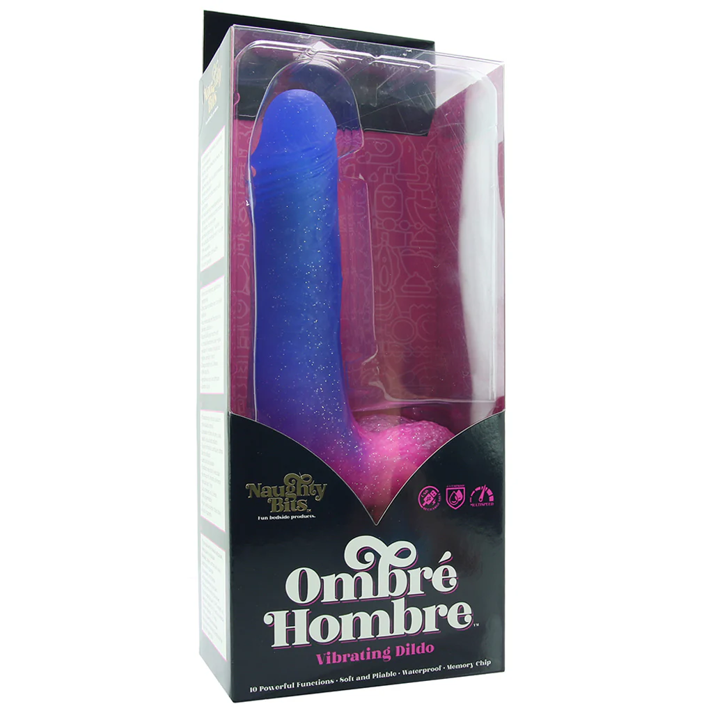 Naughty Bits Ombré Hombre Vibrating Dildo - Image 6