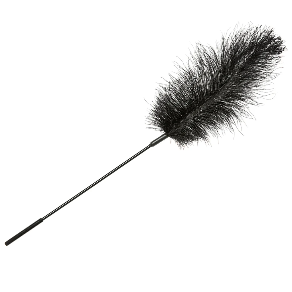 Ostrich Feather Body Tickler in Black - Image 3