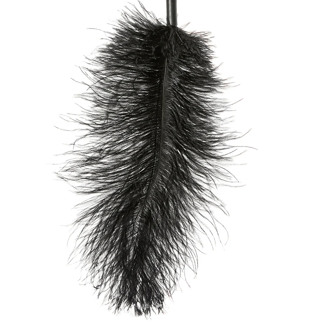 Ostrich Feather Body Tickler in Black - Image 4