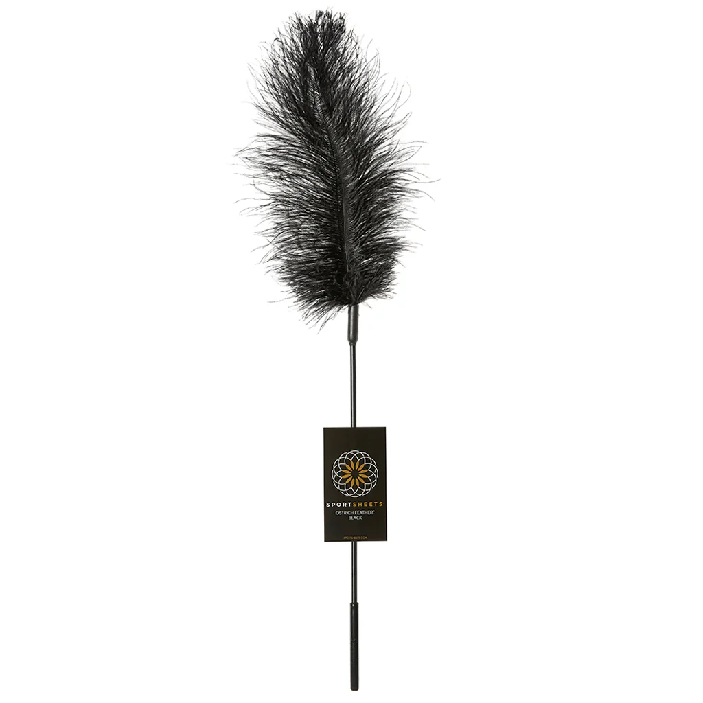 Ostrich Feather Body Tickler in Black - Image 6