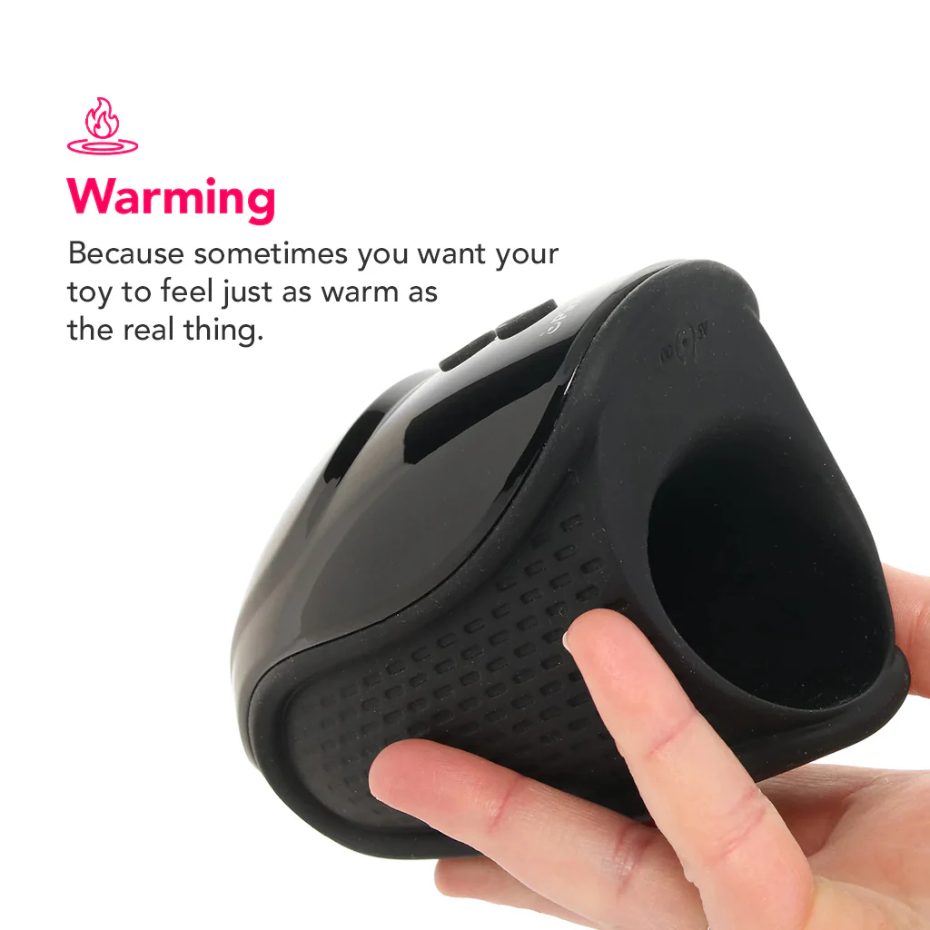 PinkCherry Premium Pulsing And Warming Silicone Stroker - Image 4