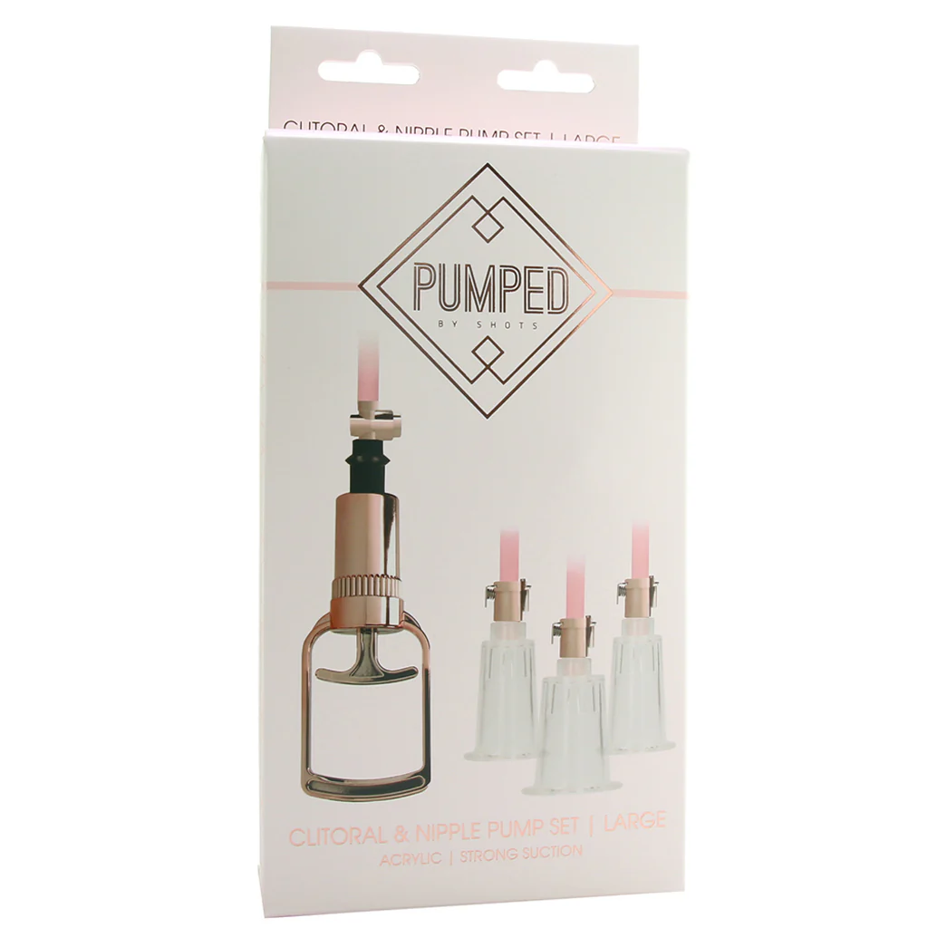 Pumped Rose Gold Clitoral & Nipple Pump Set in Large - Image 6