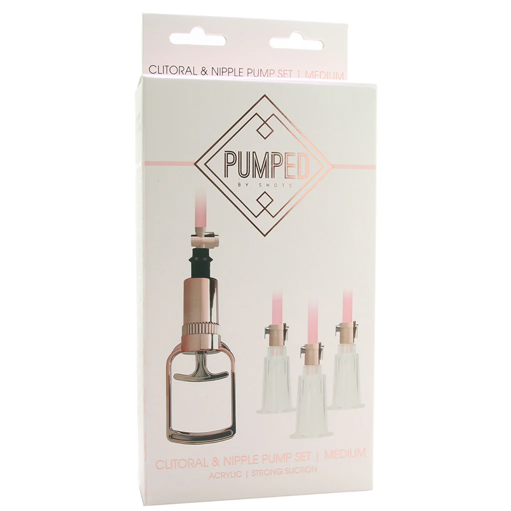 Pumped Rose Gold Clitoral & Nipple Pump Set in Medium - Image 6