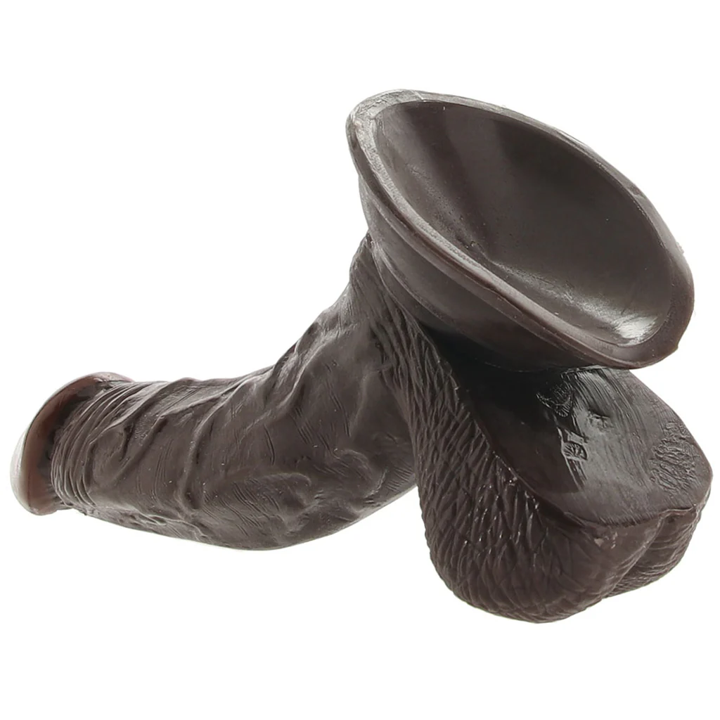 Real Skin Whoppers 6.5 Inch Dildo in Brown - Image 5