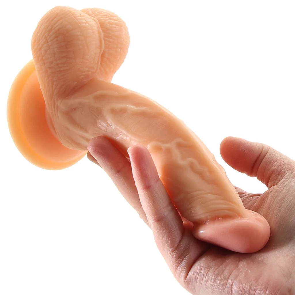 Real Skin Whoppers 6.5 Inch Dildo in Flesh - Image 4