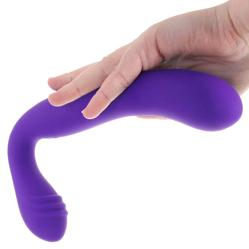 Rechargeable Love Rider Strapless Strap-On in Purple - Image 4