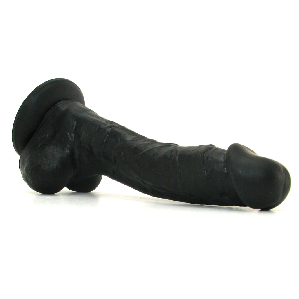 Small Silicone Colours Dildo in Black - Image 3