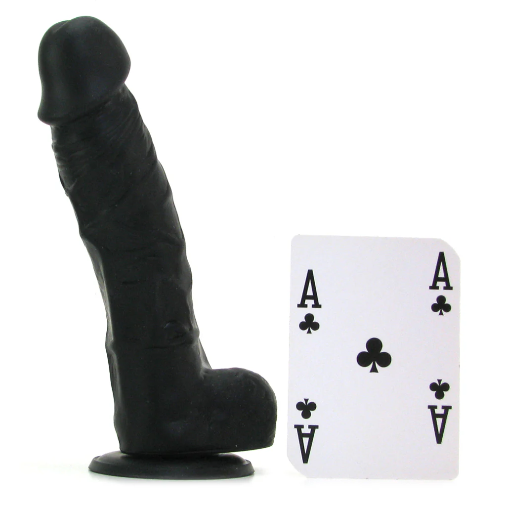 Small Silicone Colours Dildo in Black - Image 4
