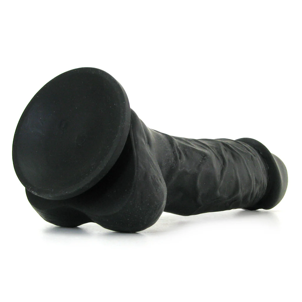 Small Silicone Colours Dildo in Black - Image 5