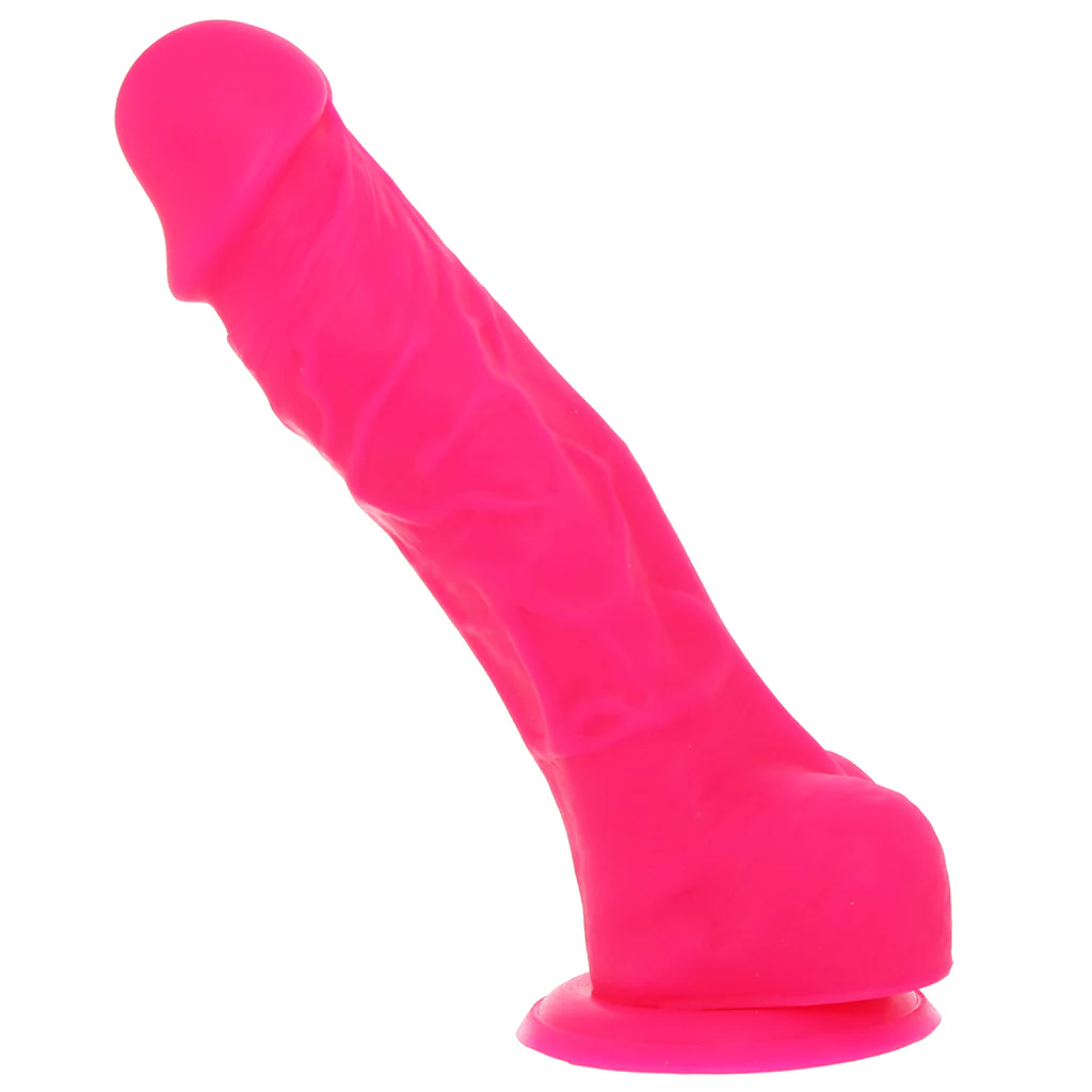 Small Silicone Colours Dildo in Pink - Image 3