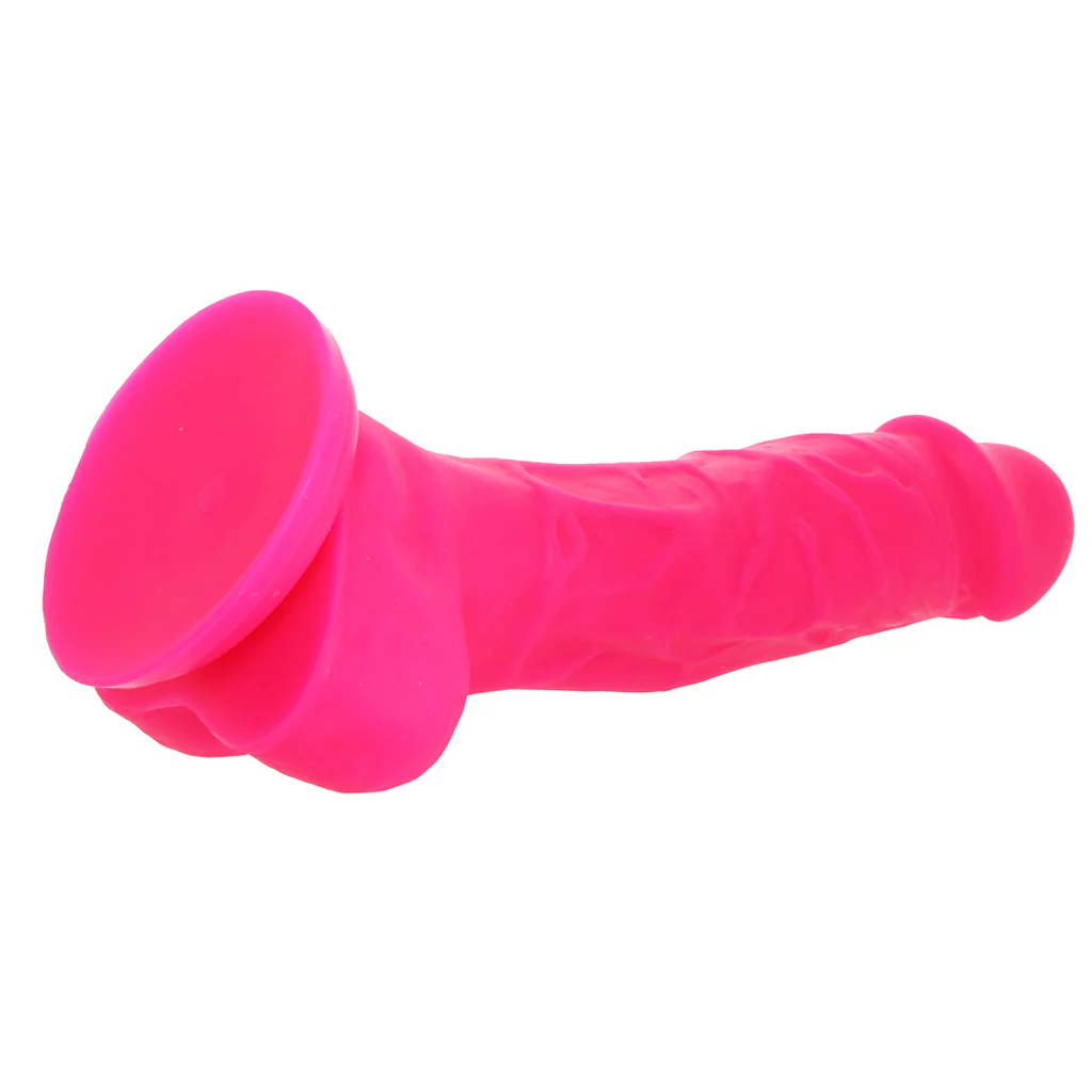 Small Silicone Colours Dildo in Pink - Image 5