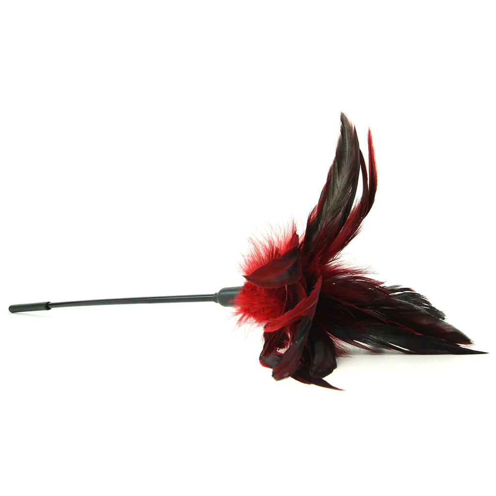 Starburst Feather Body Tickler in Red - Image 4