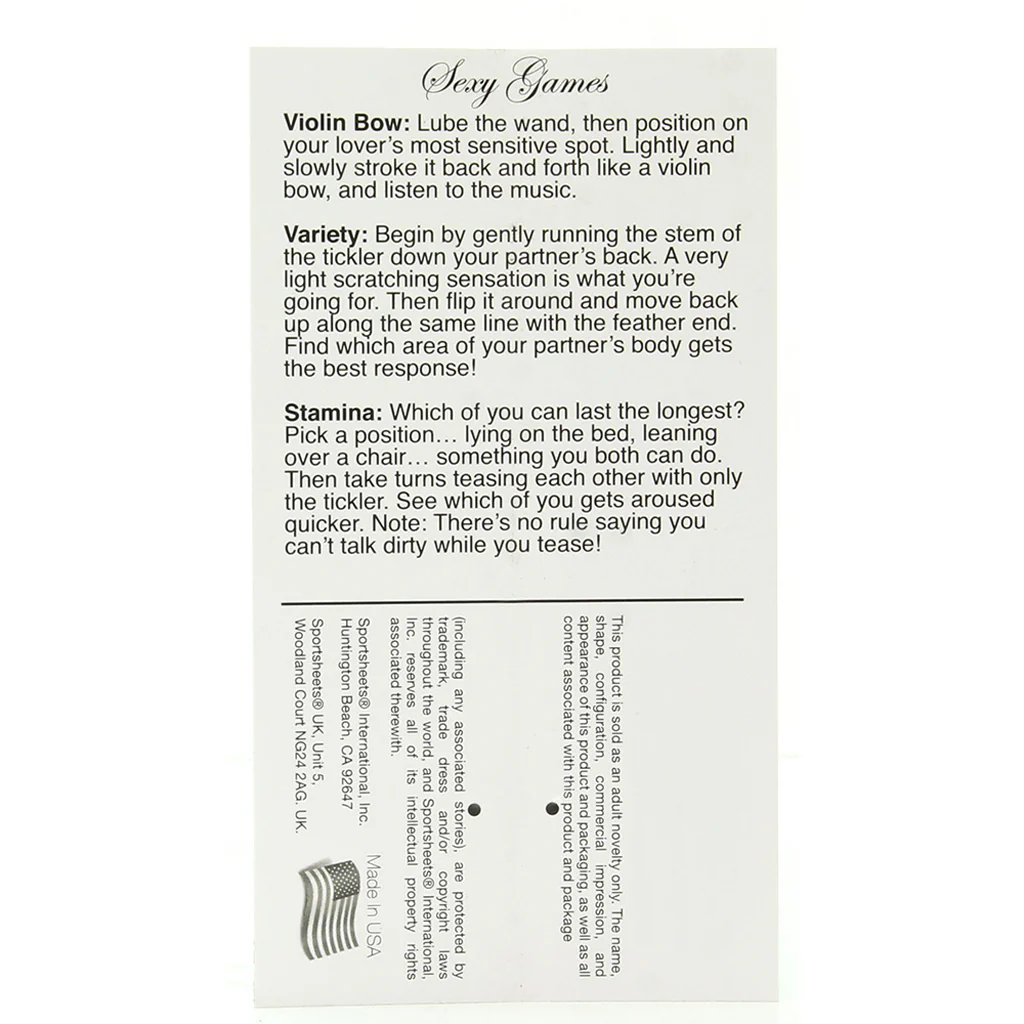 Starburst Feather Body Tickler in Red - Image 5