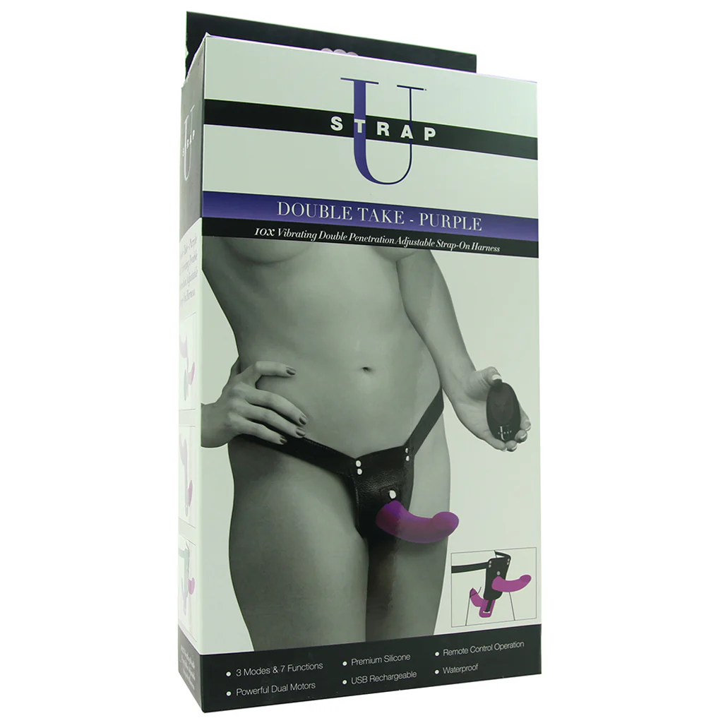 Strap U Double Take Vibrating Dildo & Harness - Image 6