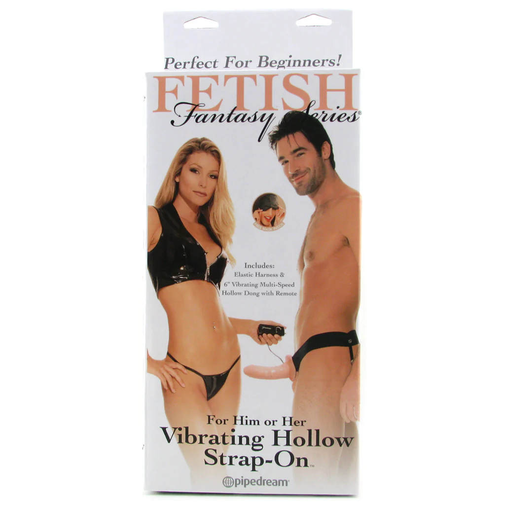 Fetish Fantasy Hollow Vibrating Strap-On in Light - Image 6