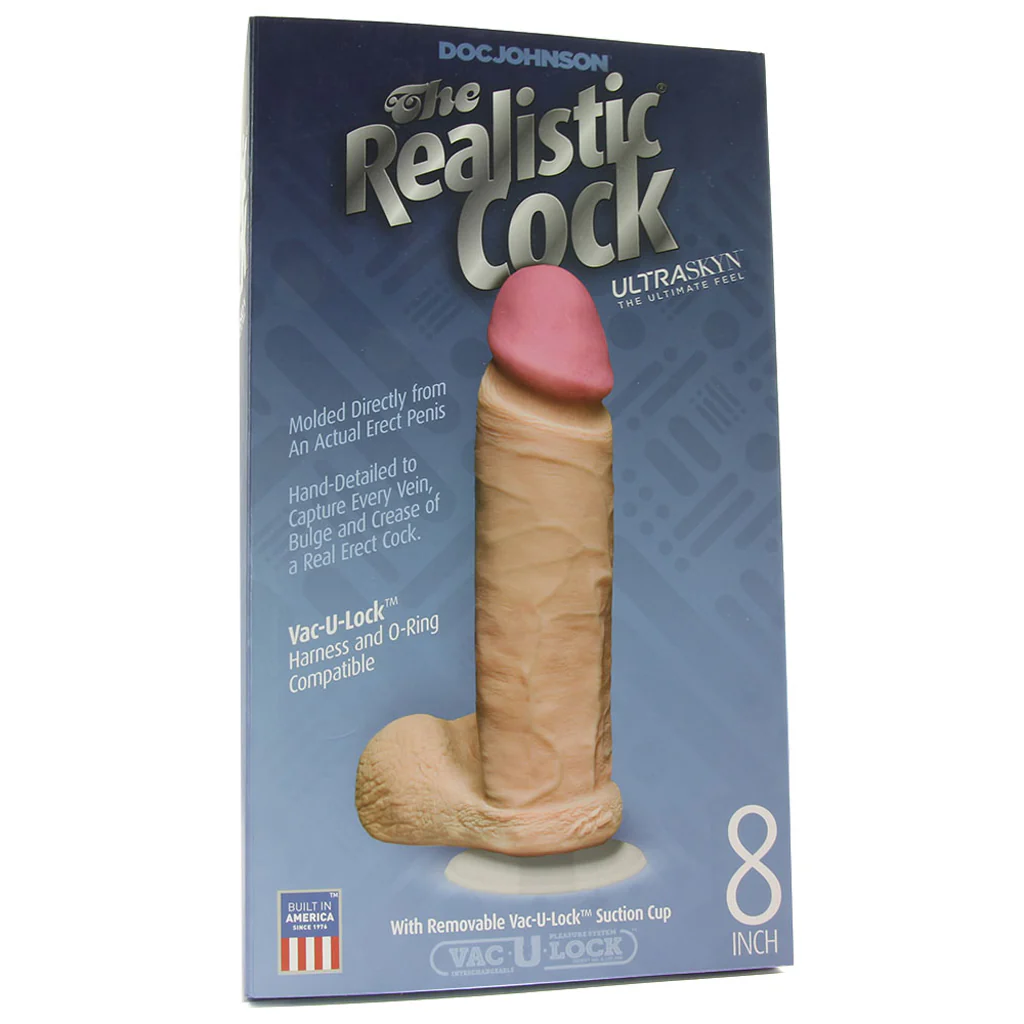 The Realistic ULTRASKYN 8 Inch Cock in White - Image 6