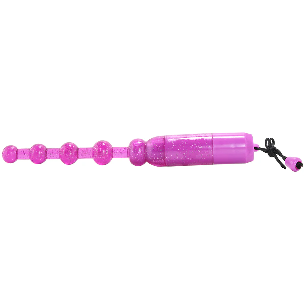 Waterproof Vibrating Pleasure Beads in Purple - Image 3