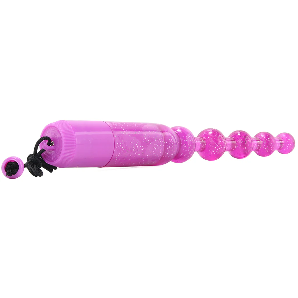 Waterproof Vibrating Pleasure Beads in Purple - Image 5