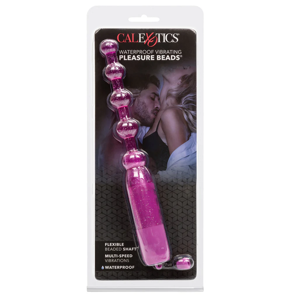 Waterproof Vibrating Pleasure Beads in Purple - Image 6