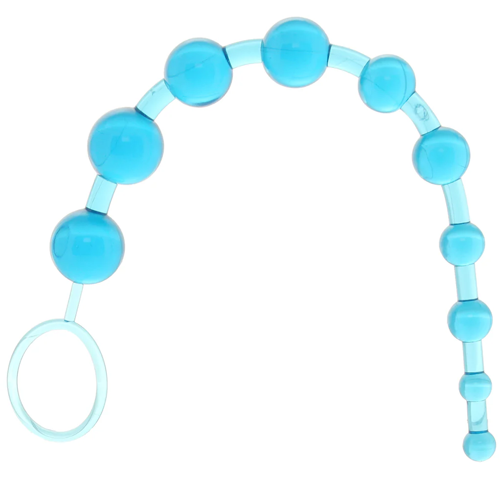 X-10 Anal Beads in Blue - Image 3