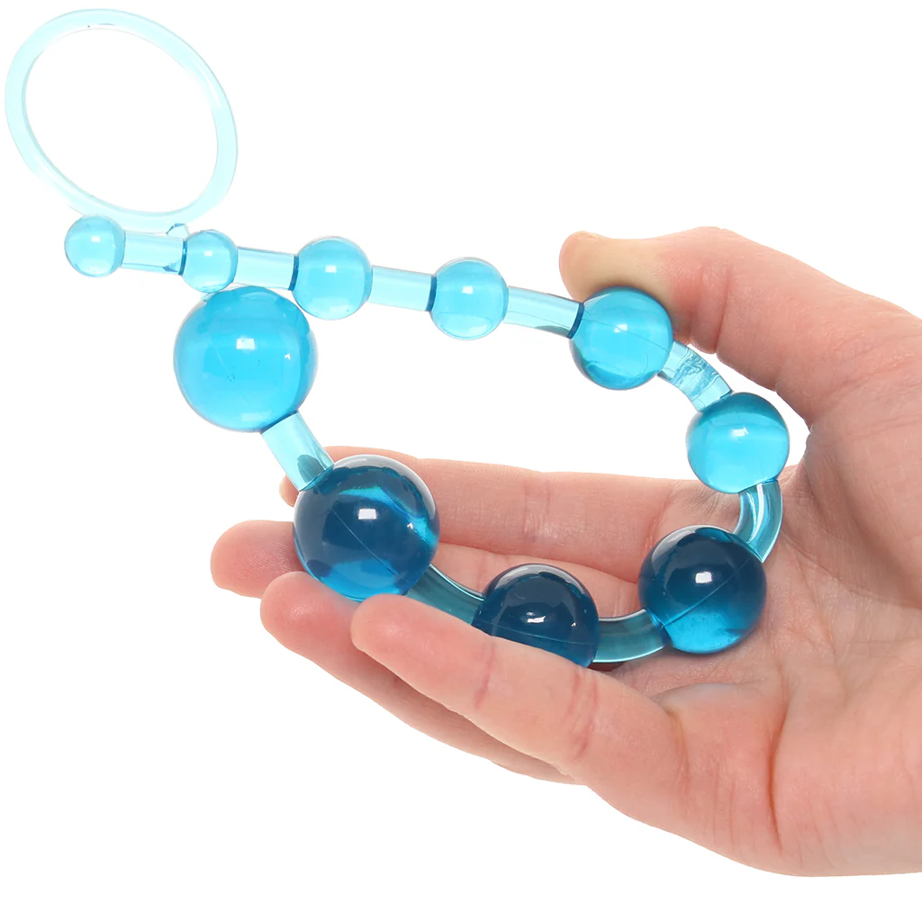X-10 Anal Beads in Blue - Image 7