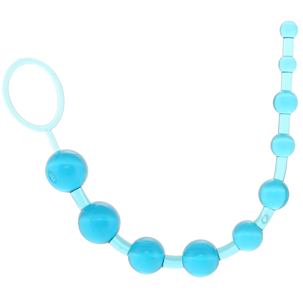 X-10 Anal Beads in Blue - Image 8